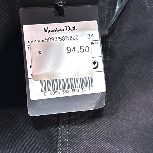 NWT Massimo‎ Duti Black Mid Rise Skinny Zipper Detail Jeans Size EUR 34/US 2 - Picture 10 of 16